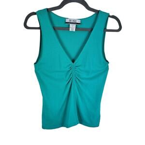 Nine & Company Vintage Lightweight V-Neck Stretchy Pullover Knit Sweater Tank S